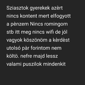 A jelenleg Németországban dolgozó Trutyi TikTokon közli, hogy le van égve, nincs nete, és ezért nincs tartalom