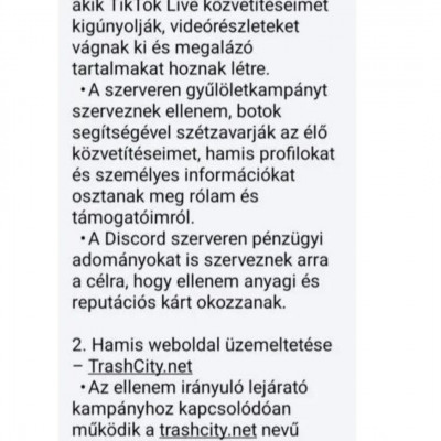 Sztív Hazugmester Rendőrségi Beadvànya a TrashCity ellen