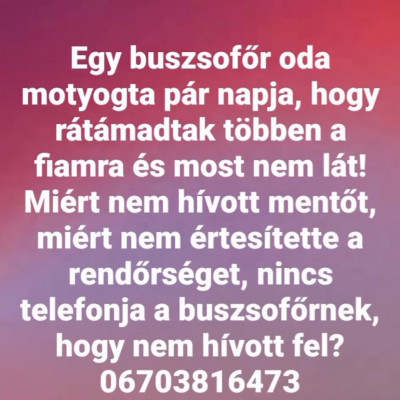 Skizofrén elmebeteg Selyem Jazó saját telefonszámát mutogatja