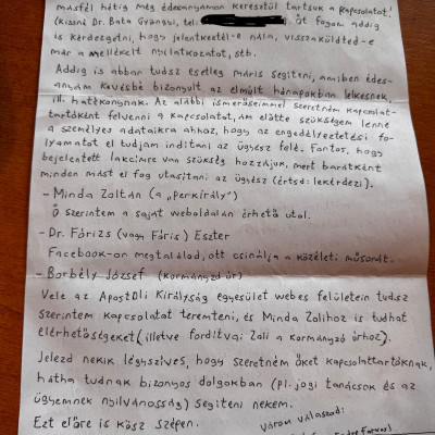 Pedo Sodi 2. Börtönlevele