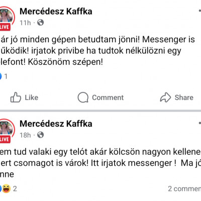 Kaffka tetyò Fèszen koldulja a telefont