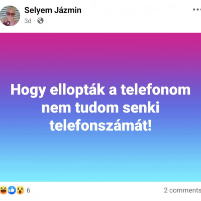 Az elmebeteg Selyem Jàzmin telefonjàt elloptàk