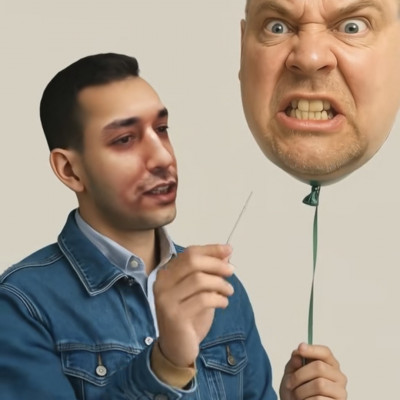 Selim Etkar kidurrant egy MC Isti lufit