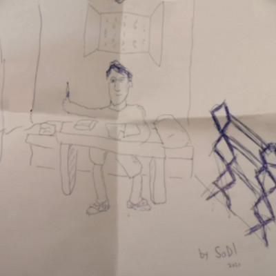 SoDI börtönben készült rajzai