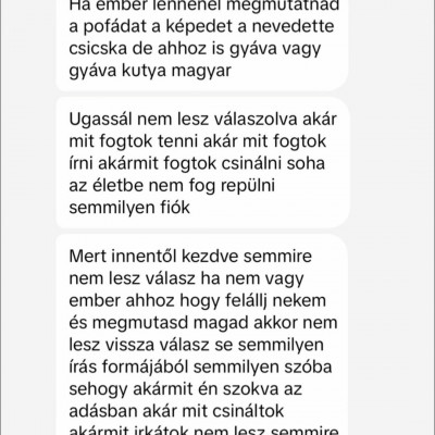 MC Dákò legújabb gyűlölködős privàt üzenetei