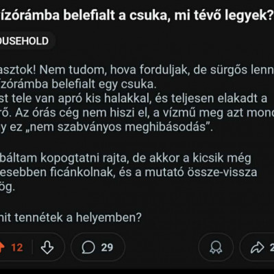 A vízórámba belefialt egy csuka