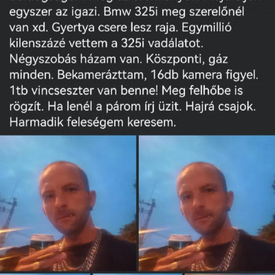 A szellemi fogyatèkos Fogatlan Macsò Tibi Trutymó stílusban keres felesèget