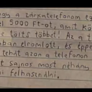 Rèszletek SoDI egy börtönlevelèből