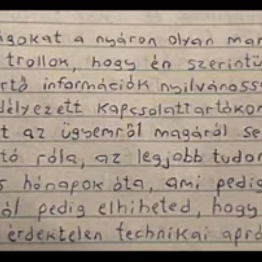 Rèszletek SoDI egy börtönlevelèből