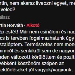 Horváth Martinka helyzetjelentés