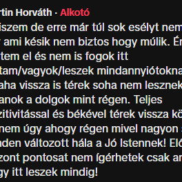 Horváth Martinka helyzetjelentés