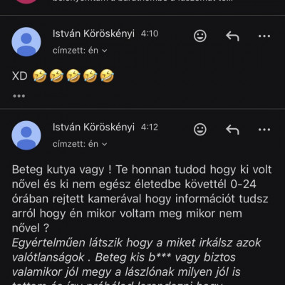 Egy kellemesen aberràlt email-ezès Köröskényi Istvánnal