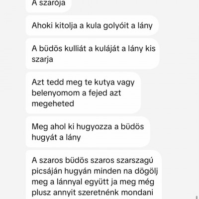 MC Szűz Zòna brutàlis hangvételű privàt üzenetei