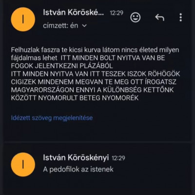 Mc közveszélyes elmebeteg emeli a tétet: a szokásos gyermekezés, majd Hitler éltetés, valamint rendőrök és bírók fenyegetése