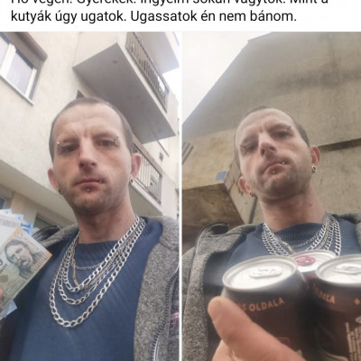 Megfàradt arcù Fogatlan Macsò Tibi hò vègèn is menő