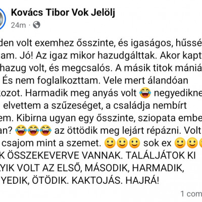 Az írástudatlan Macsò Fogatlan Tibi facebookon randalírozik