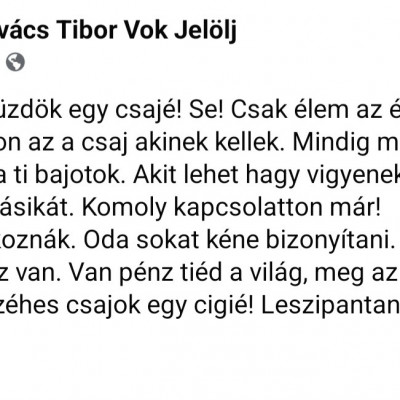 Macsò Tibi nem küzd már egy csajèrt sem!