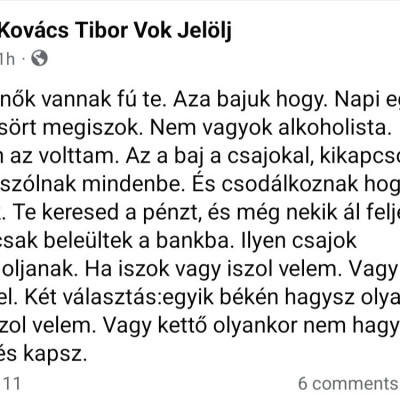 Macsò Fogatlan Tibi: legkomolyabb vergődèsek Facebookon