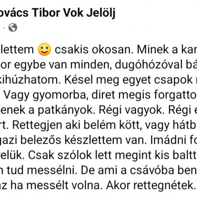 Macsò Tibi ùj evőkészlete