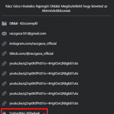 Rácz Géza, a prémium kategóriás szabadtéri ülőhely
