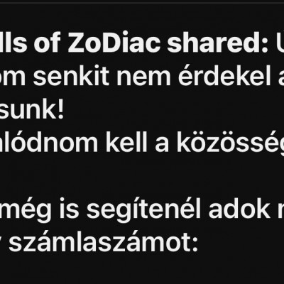 Zodiák a pofátlan koldus aki a nézők lelkiismeretében reménykedve követeli az adományt