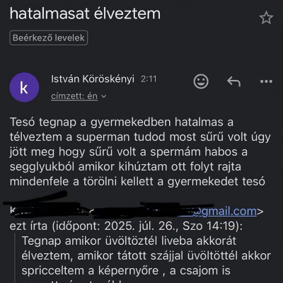 MC Gyermekkívánó Istivel való emailváltások