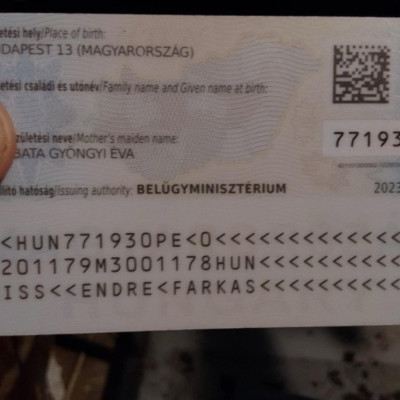 Gyagyàs Hetyetye Endi szemèlyigazolvànya
