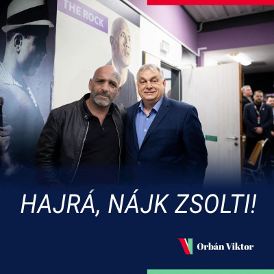 Nájk Zsót Orbánnal pózol - Paródia
