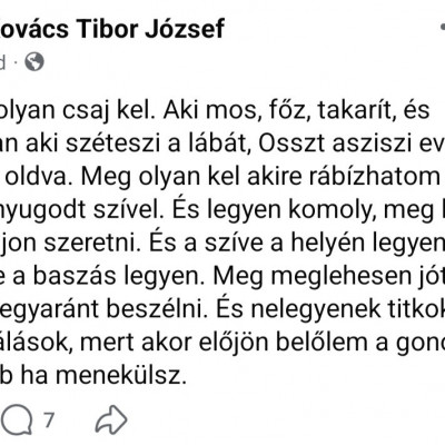 Macsò Tibi legkomolyabb elvàrásai