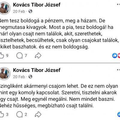 Kovàcs Tibikèt nem teszi boldoggá a pènz sajnos