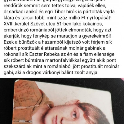 Selyem Jàzmin Romàn bűnözők àltal elrabolt Fia