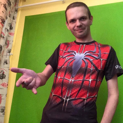 Retro pòkember koldus Herbert