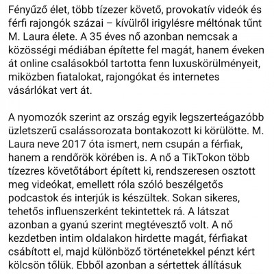 Az internetes Csalò Mayer Lamantin a zsaru magazinban