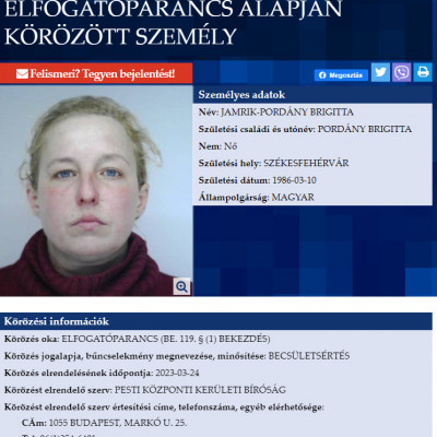 Taky exnőjét Brigit, körözik a zsaruk :D
