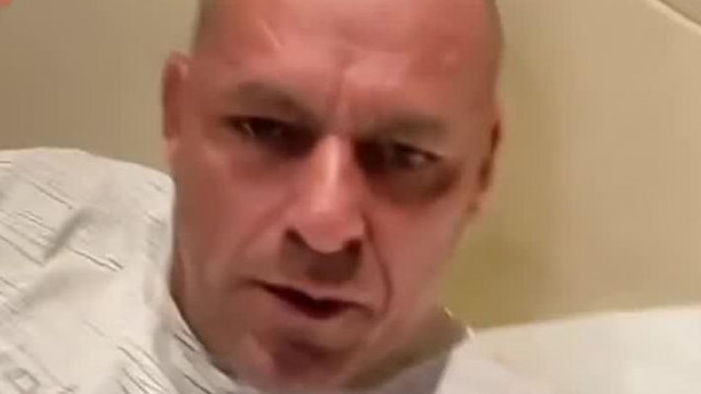 Alkoholista Steve Mester a kiivott vodkásüvegeket mutatja liveba majd a megrendezett balhéjáról beszélt