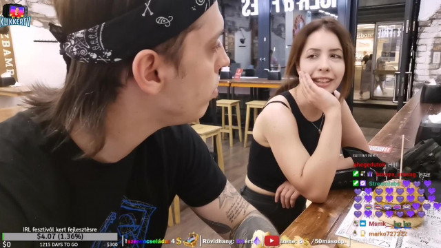 KlikkerTV random csajnak tajparasztkodik az étteremben: Magyar vagyok Bazd+