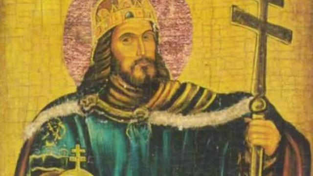 Szent MC István a parasztokhoz szól