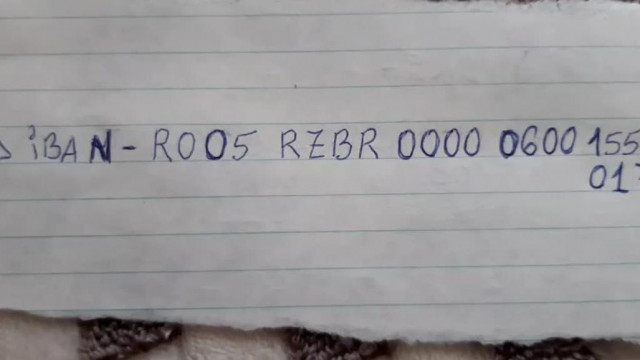 A beszédhibás, munkakerülő koldus, Gál Szabi egy cetlire felírt számlaszámmal koldul