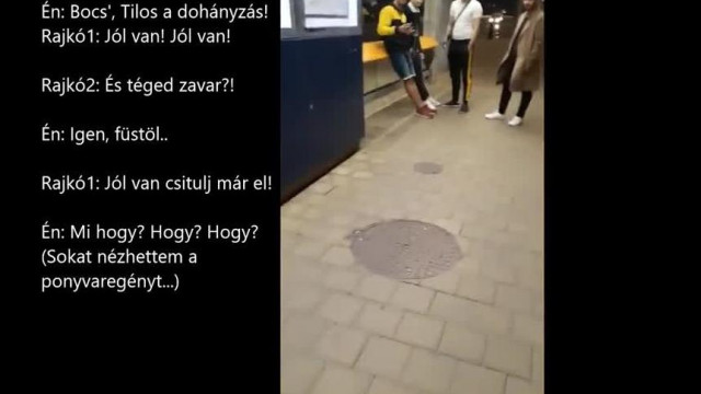 Anti Smoke megint osztja az észt, de szerencsére jött a villamosa és így megmenekült egy kiadós veréstől