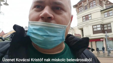 Üzenet KOVÁCS KRISTÓF Nak Miskolc belvárosá ból ( MC Isti )