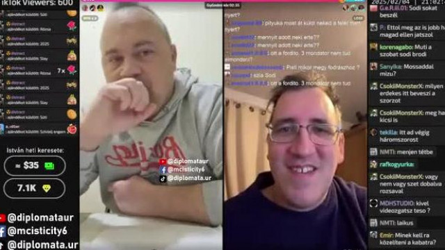 MC Gyogyós tiktok mirror Sodival, majd Busákkal - 2025.02.04. #1