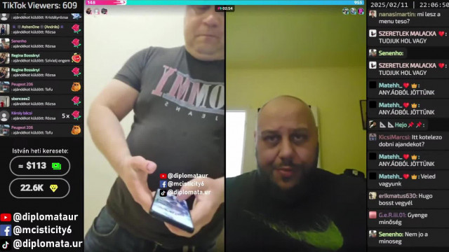 MC Isti Tiktok live Busákkal 2025.02.11.