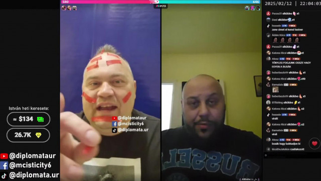MC Isti Tiktok live az Idegen léghajós Busákkal 2025.02.12.