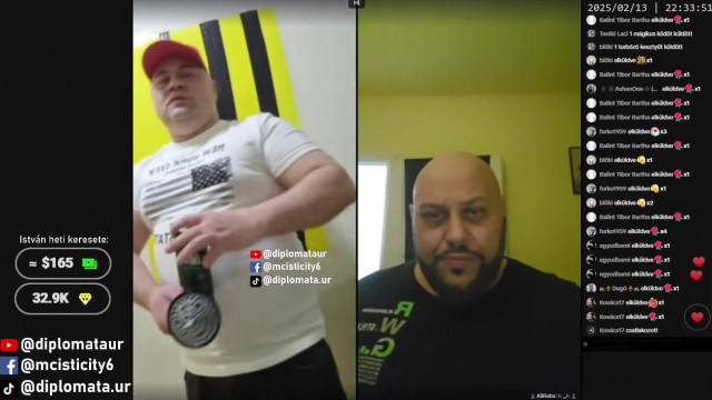MC Isti Tiktok live Zoknimosó Busák Józsikával 2025 02.13. #1