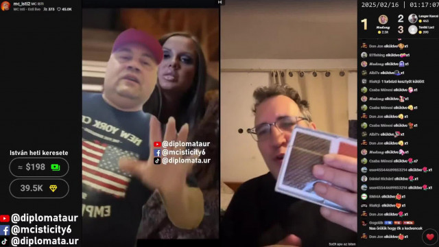 MC koldus Tiktok live aberrált Sodival 2025.02.15.