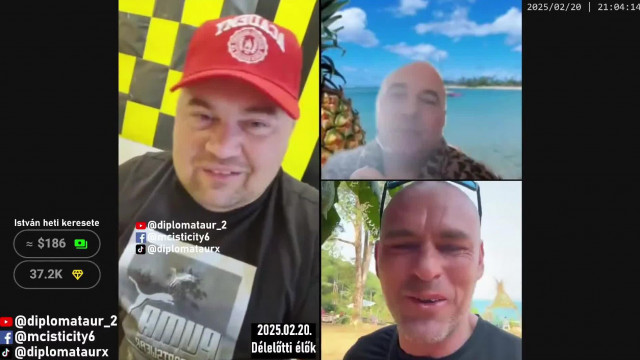 MC Isti Tiktok live Moszad, Sztív kamumester 2025.02.20.