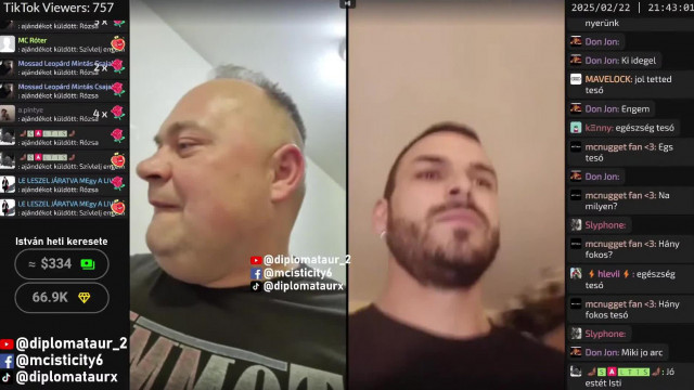 MC Isti Tiktok live Moszad 2025.02.22.