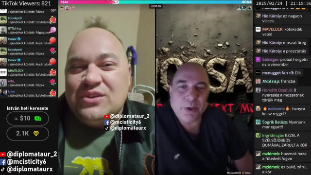 MC Isti Tiktok live Moszaddal 2025.02.24.
