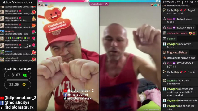 MC ISTI TikTok live Sztívmester 2025.02.27.