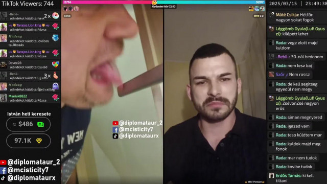 MC Csüngőbél Szerb tulaj által átbaszós, majomként 10k koinszért fáramászó live részlet (15.03.25)